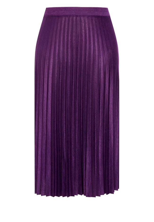 Knit Pleat Skirt image number null
