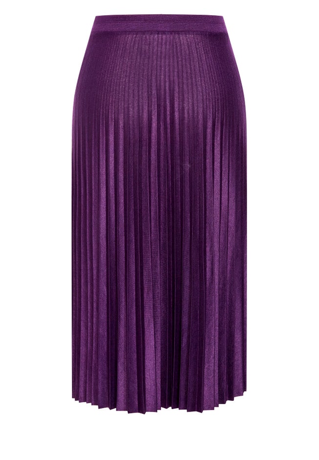 Knit Pleat Skirt image number null