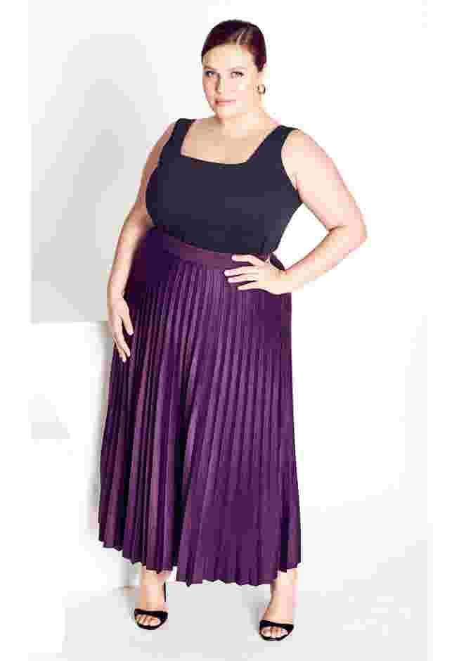 Knit Pleat Skirt image number 0
