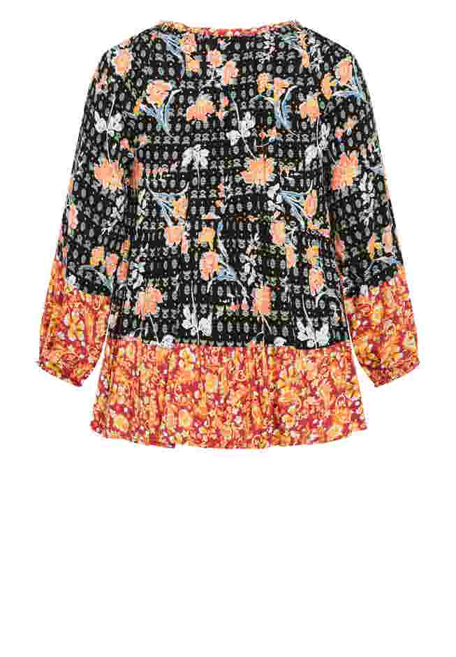 Imari Empire Waist Spliced Top image number 4