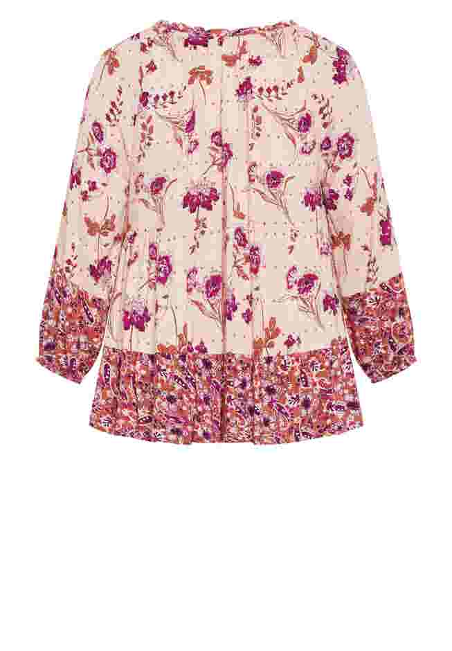 Imari Empire Waist Spliced Top image number 5