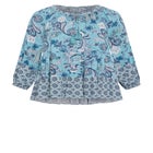 Imari Empire Waist Spliced Top image number null