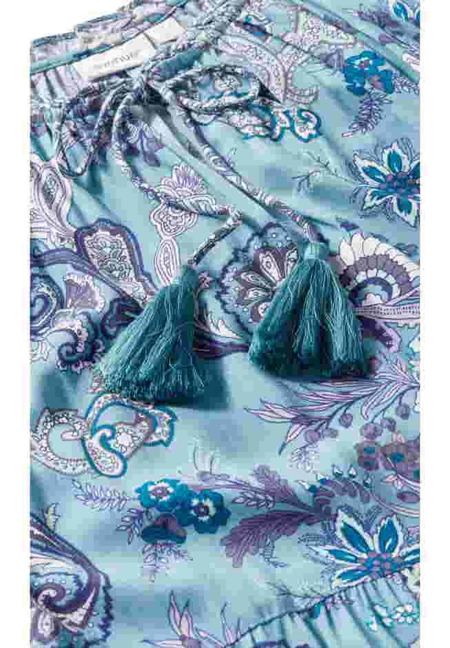 Imari Empire Waist Spliced Top image number 6