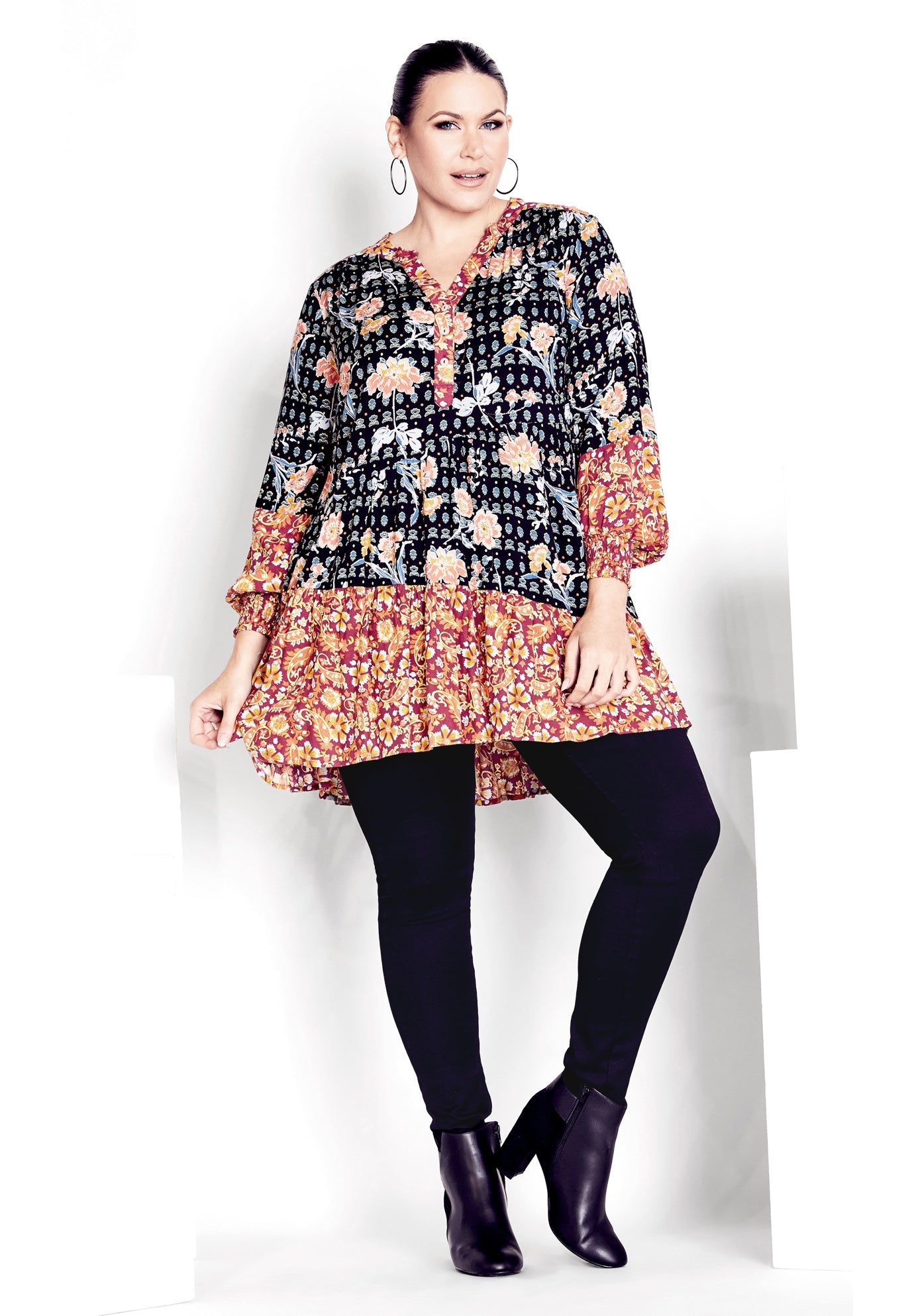 Cynthia Splice Empire Waist Tunic image number 1