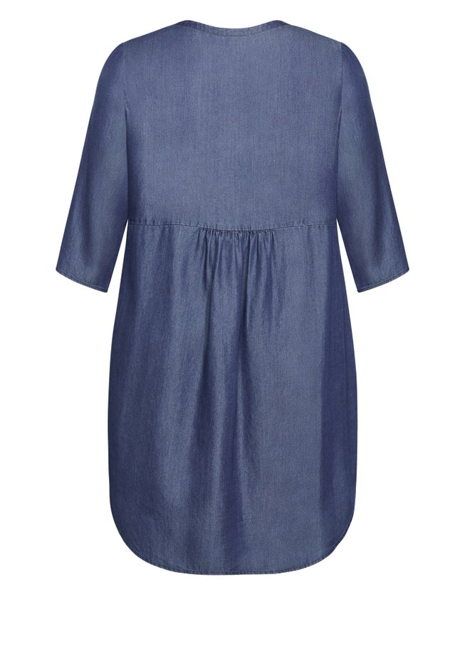 Mae Pintuck Shirtdress image number null