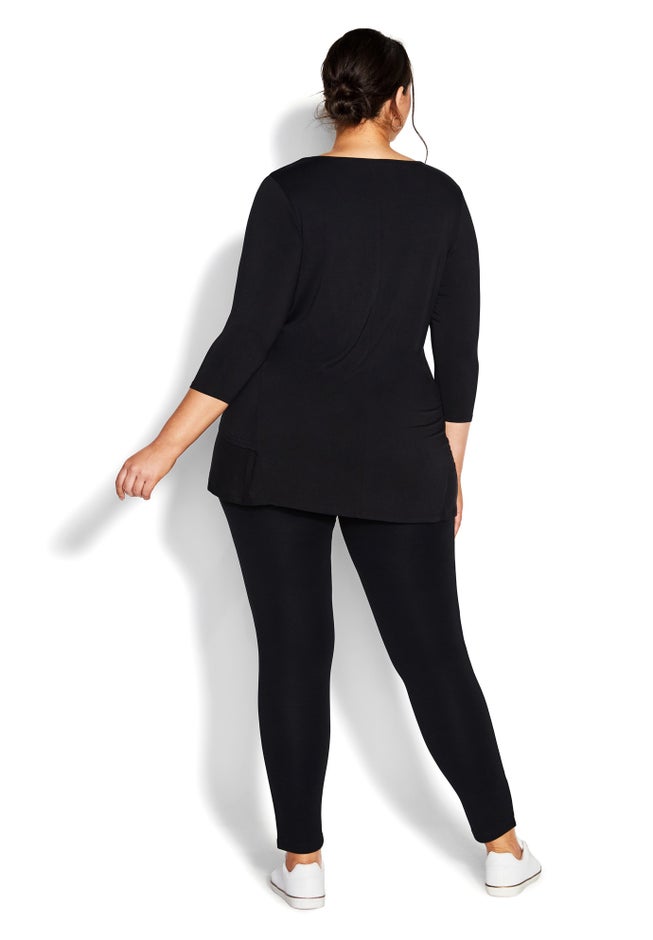 Pull On Ponte Pant image number 1