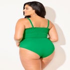 Smocked Ring Strap One Piece Swimsuit image number null