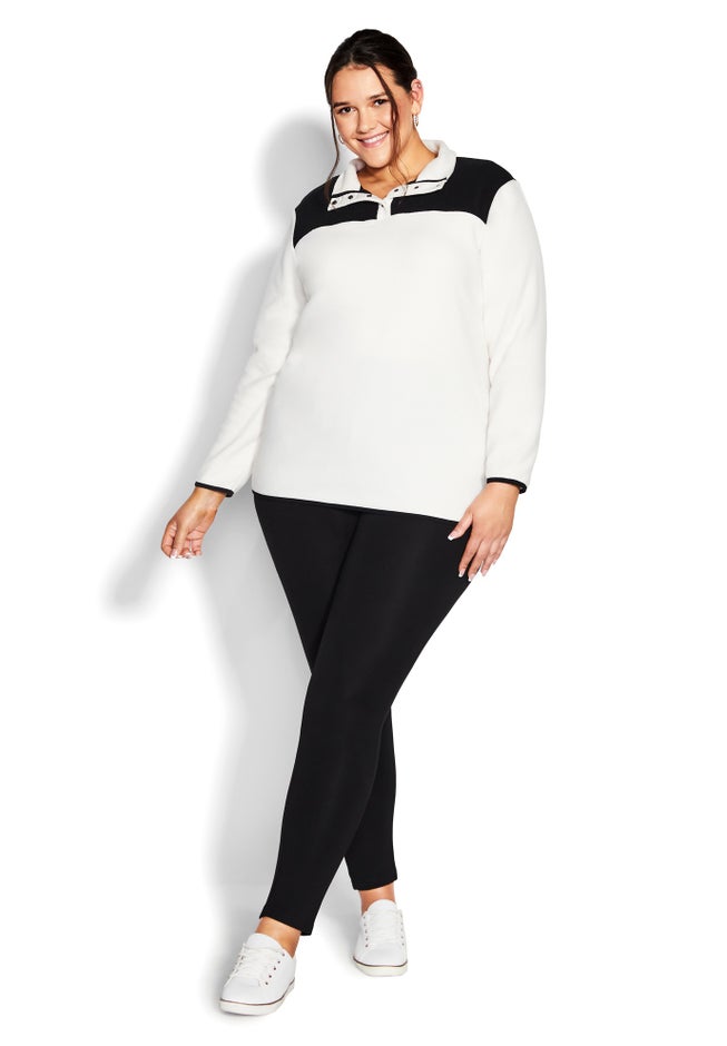 Polar Fleece Color Block Pull Over image number null