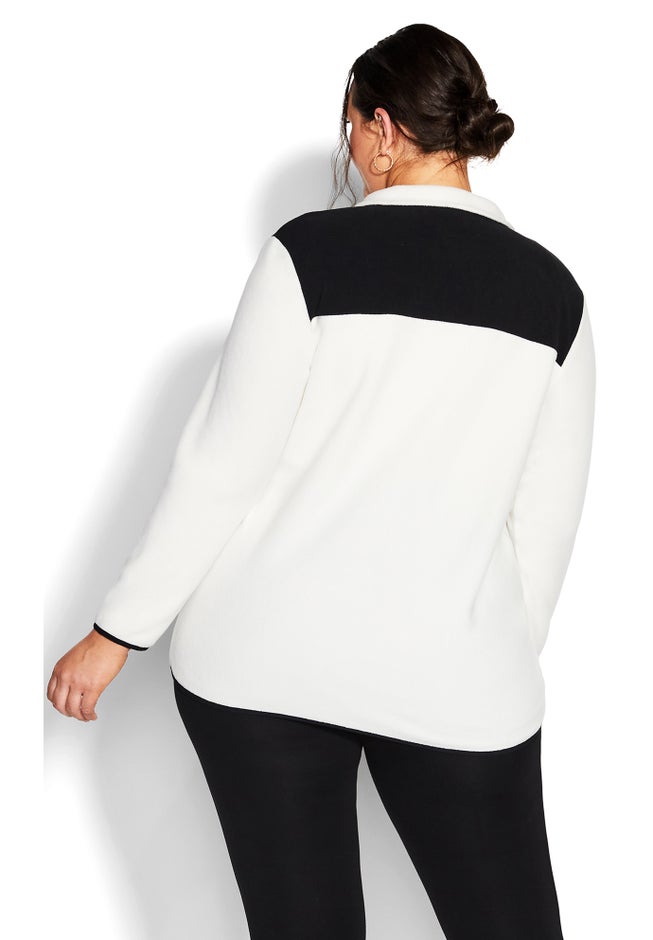 Polar Fleece Color Block Pull Over image number null