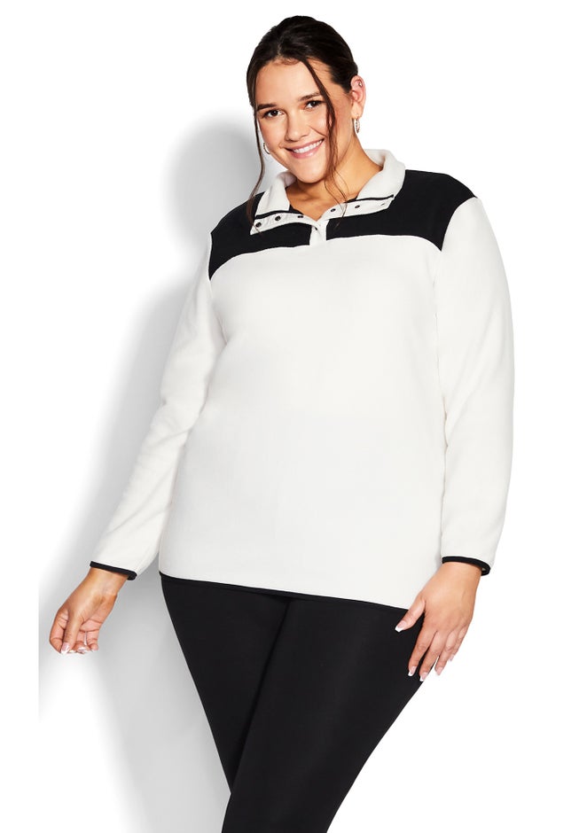 Polar Fleece Color Block Pull Over image number null