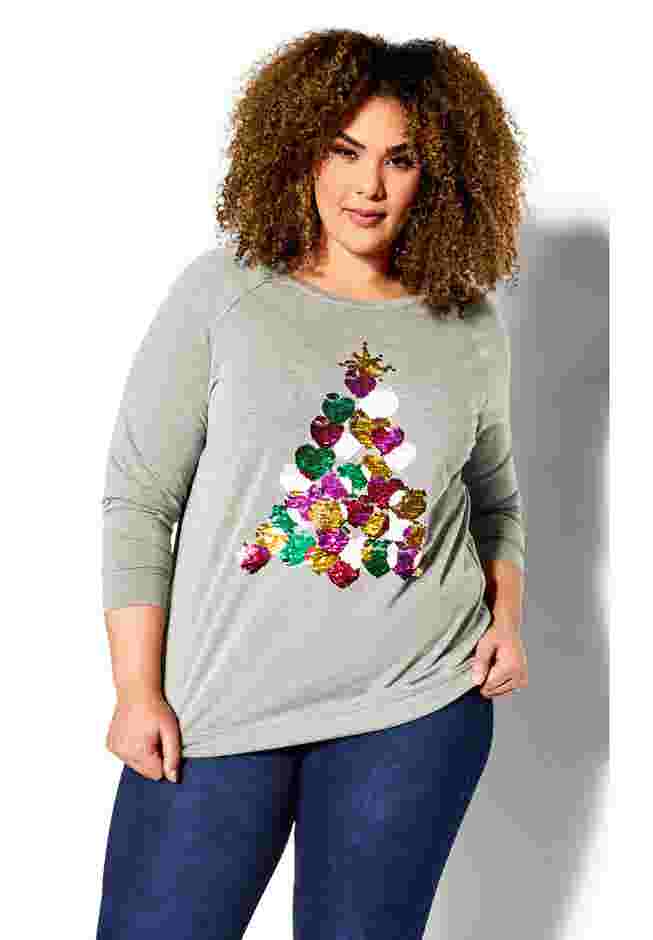 Sequin Sweat Top image number 5