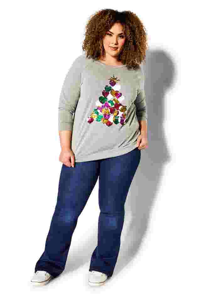 Sequin Sweat Top image number 0