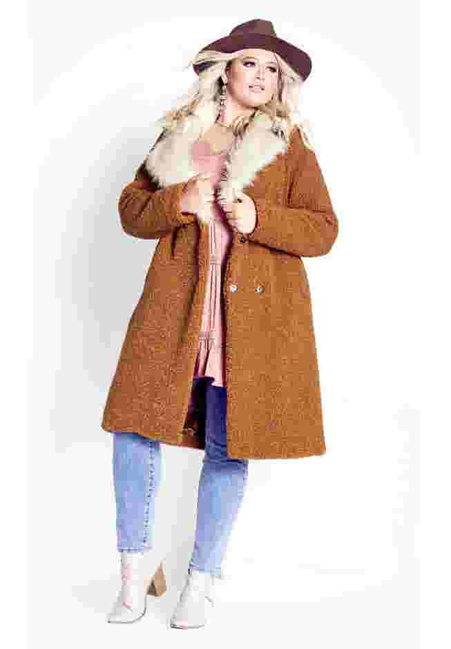 Teddy Faux Fur Jacket image number 4