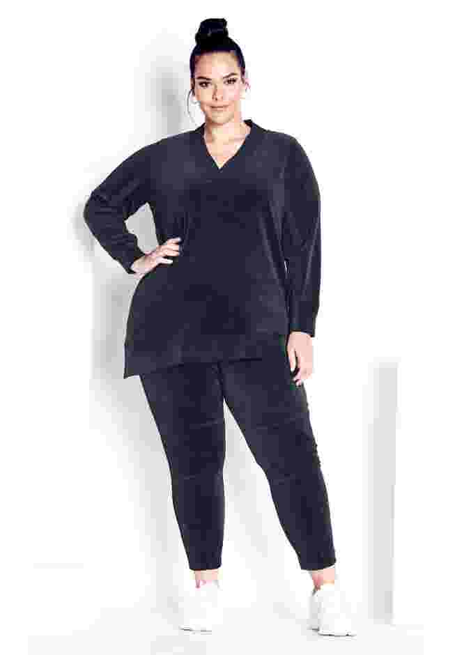 Velour Panel Pant image number 4