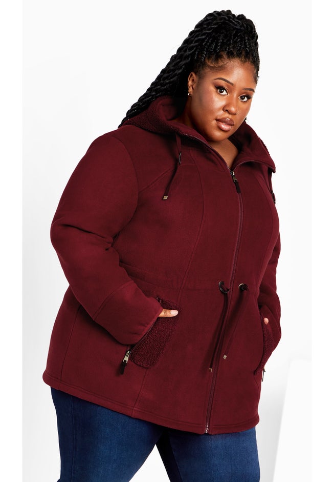 Fleece Hood Coat image number 0