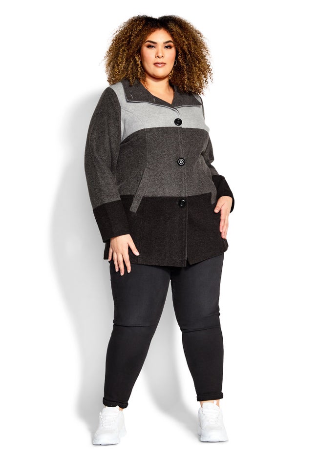 Color Block Stripe Jacket image number 2