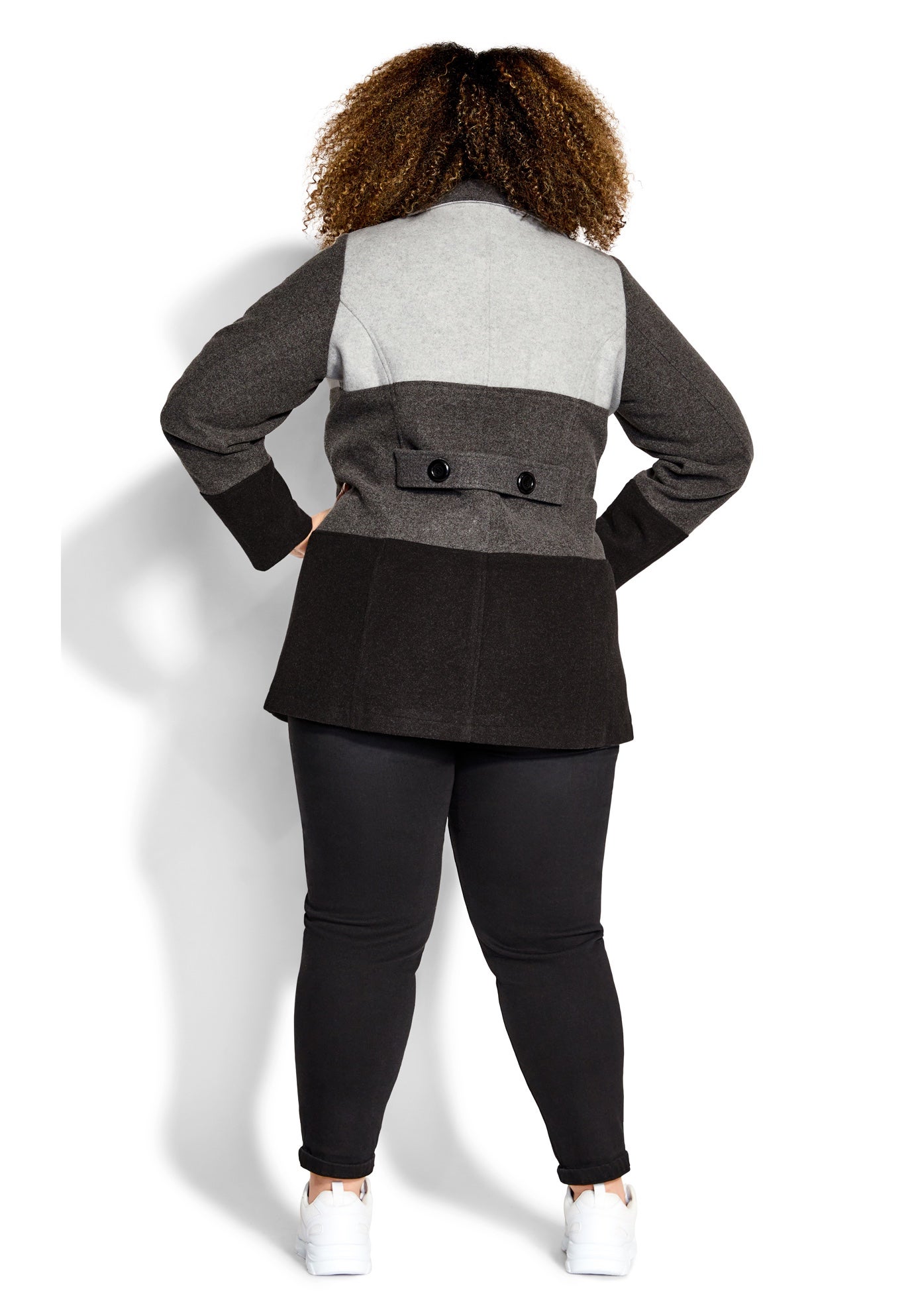 Color Block Stripe Jacket | Dia & Co