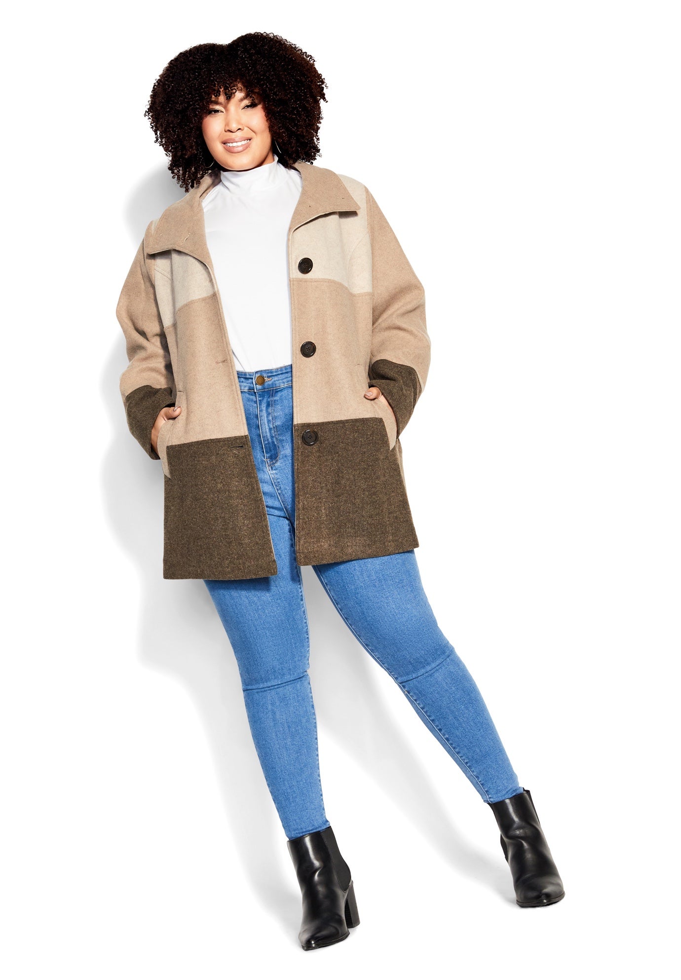 Color Block Stripe Jacket image number 1