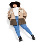 Color Block Stripe Jacket image number null