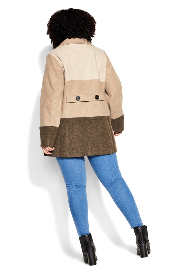 Color Block Stripe Jacket image number 3