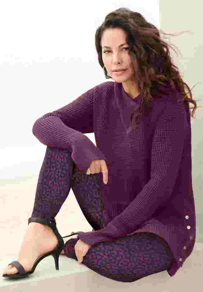 Plus Size Ankle Length Essential Stretch Legging image number 5