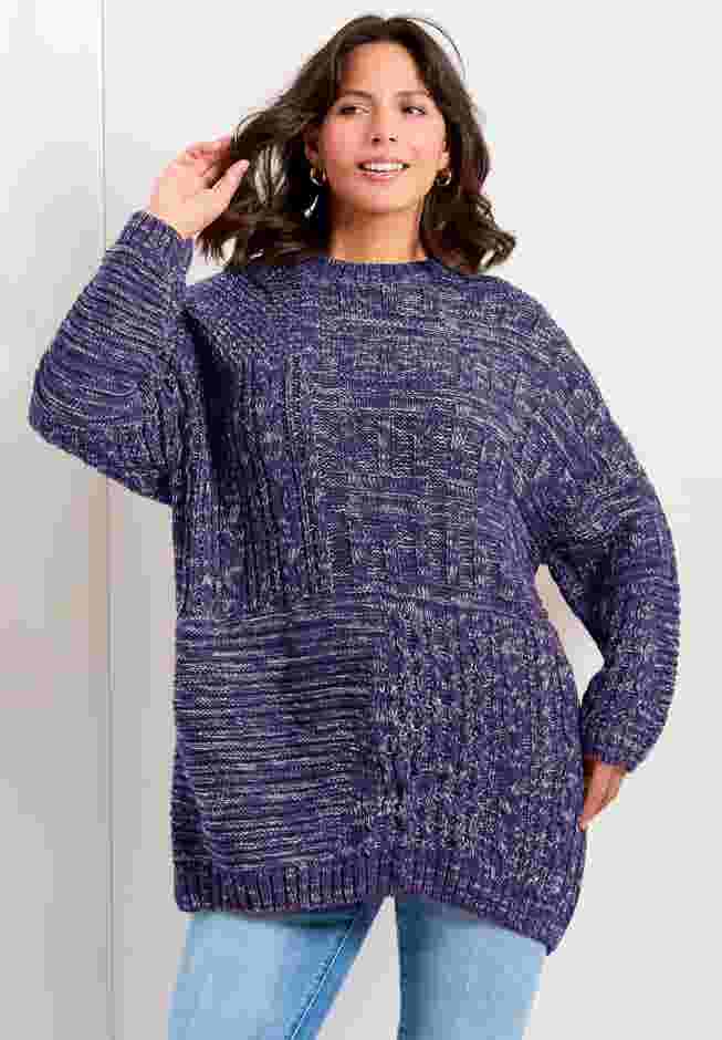 Charli Drop Shoulder Cable Sweater image number 0