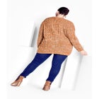 Charli Drop Shoulder Cable Sweater image number null