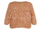 Charli Drop Shoulder Cable Sweater image number null