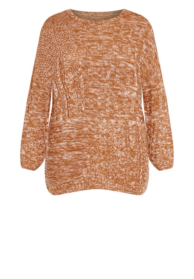 Charli Drop Shoulder Cable Sweater image number 2