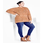Charli Drop Shoulder Cable Sweater image number null