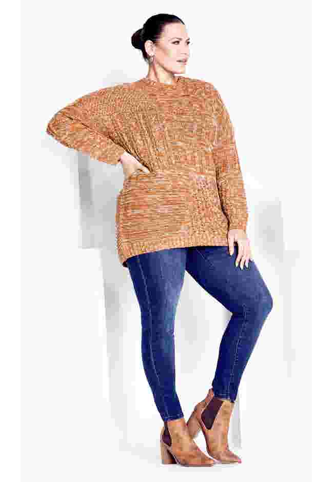 Charli Drop Shoulder Cable Sweater image number 3