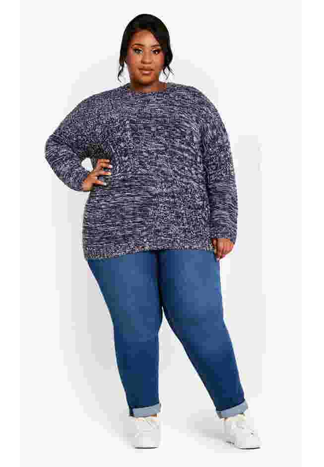 Charli Drop Shoulder Cable Sweater image number 2