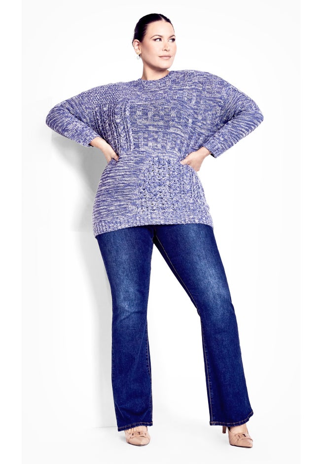 Charli Drop Shoulder Cable Sweater image number 1