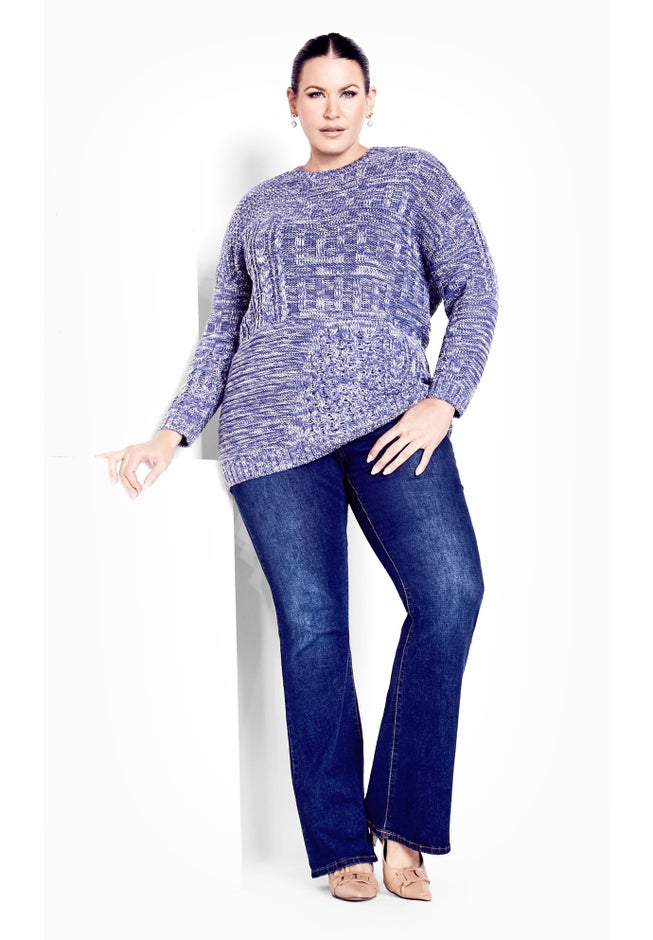 Charli Drop Shoulder Cable Sweater image number 2