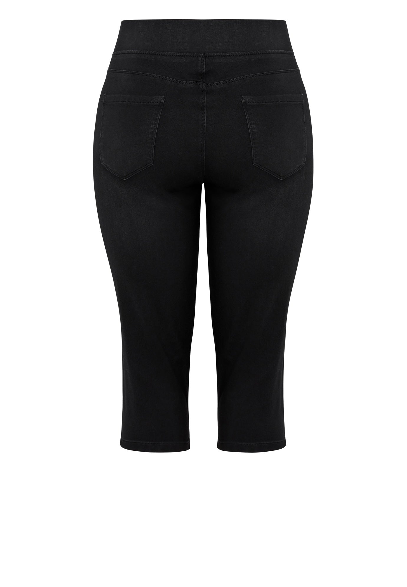 Pull On Cropped Denim Legging image number 7