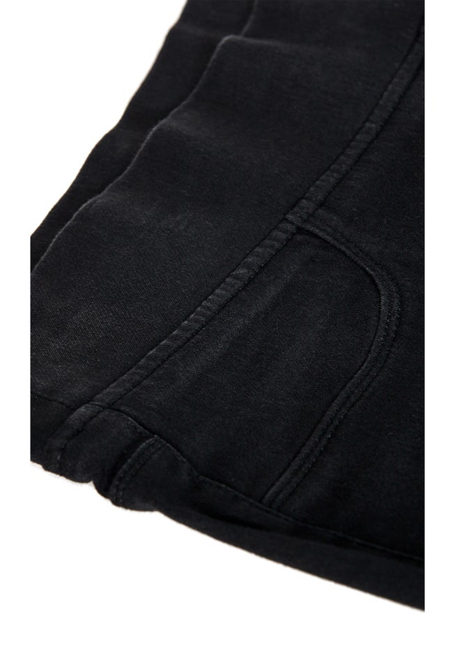 Pull On Cropped Denim Legging image number 8