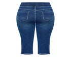 Pull On Cropped Denim Legging image number null