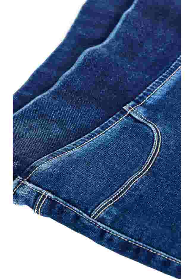 Pull On Cropped Denim Legging image number 5
