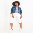 Stretch Denim Capri Pant image number null