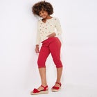 Stretch Denim Capri Pant image number null