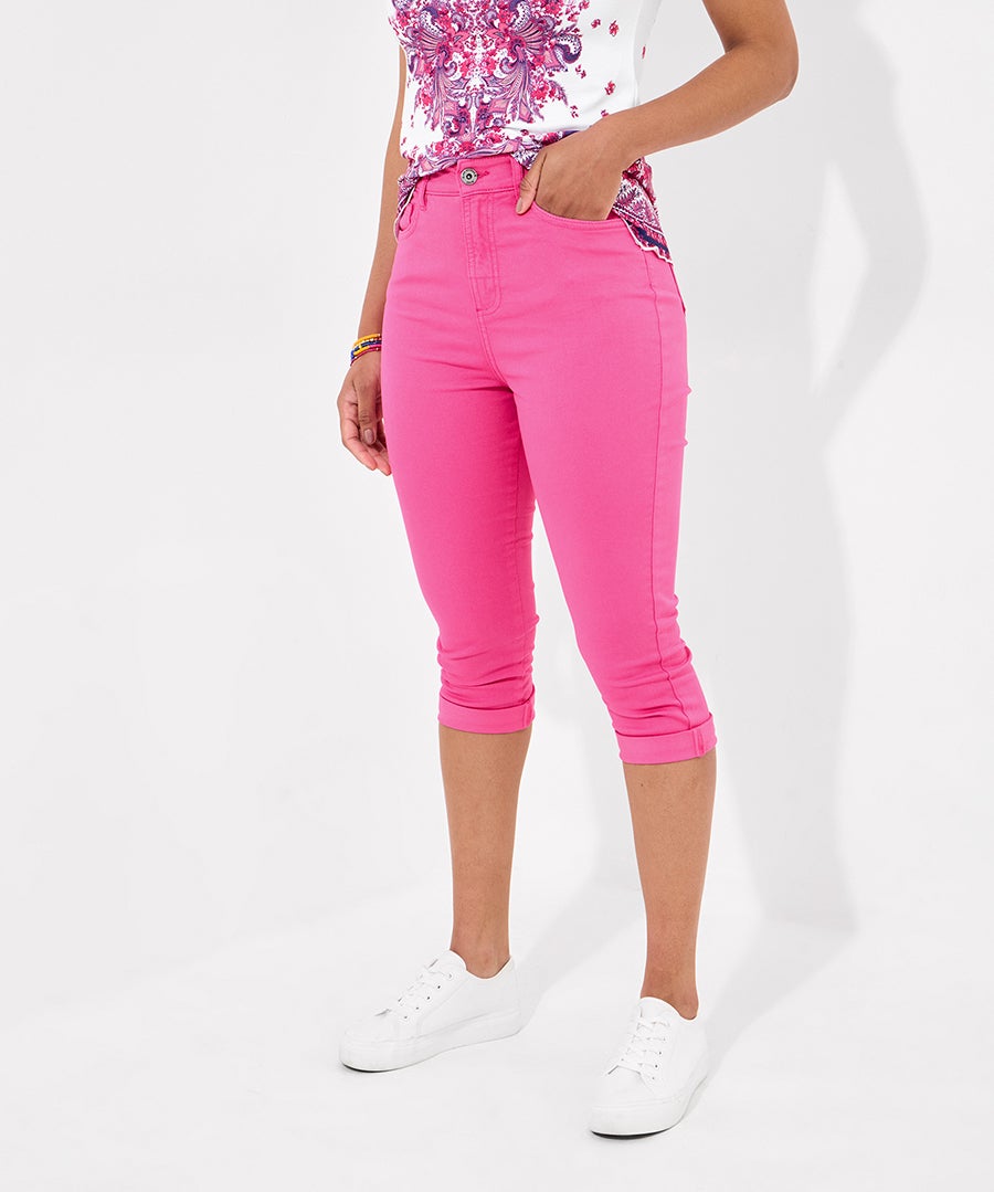 Stretch Denim Capri Pant image number 0