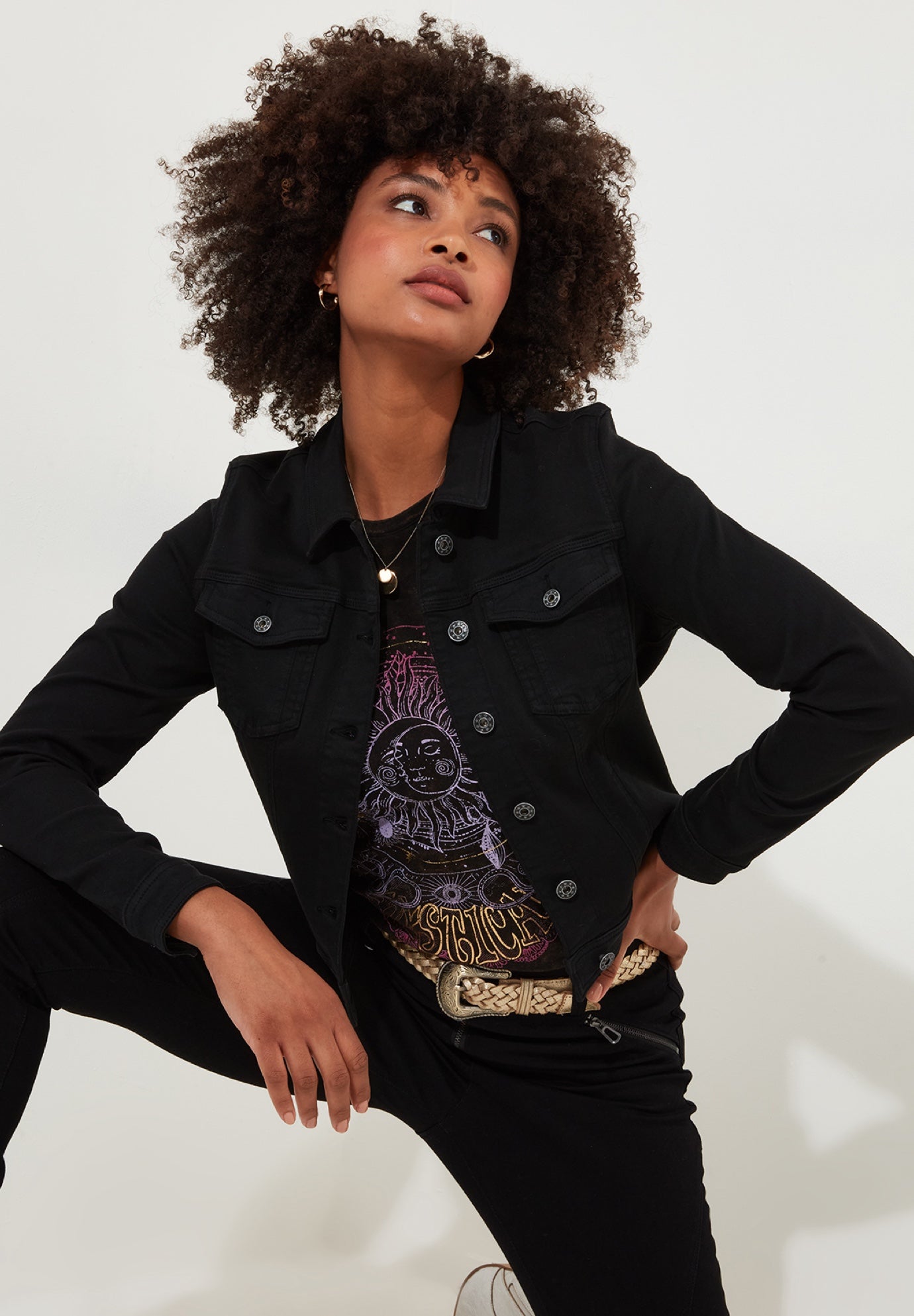 Essential Stretch Denim Jacket image number 0