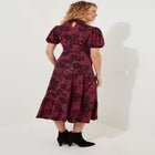 Stretch Knit Mockneck Midi Dress image number 1