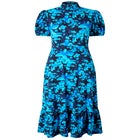 Stretch Knit Mockneck Midi Dress image number 3