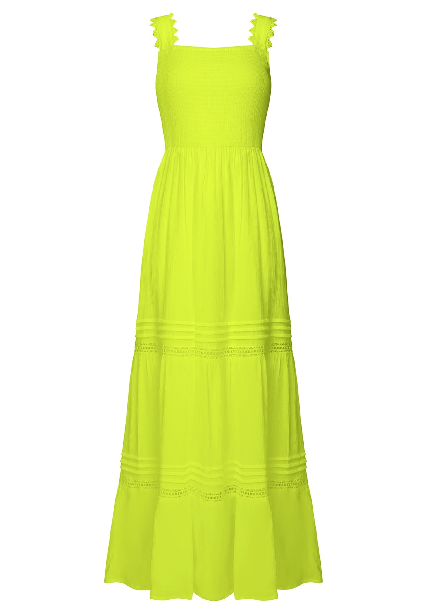 Square Neck Crinkle Maxi Dress image number 3