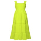 Square Neck Crinkle Maxi Dress image number null