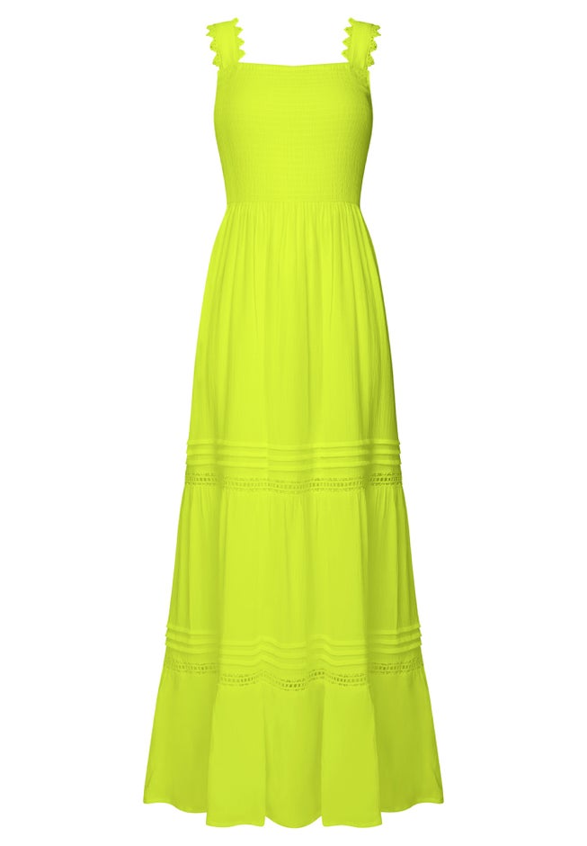 Square Neck Crinkle Maxi Dress image number 3