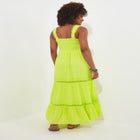 Square Neck Crinkle Maxi Dress image number null