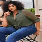 Convertible Button Down Tunic image number null