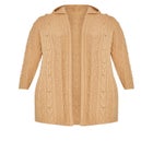 Camilla Cable Knit Hooded Cardigan image number null